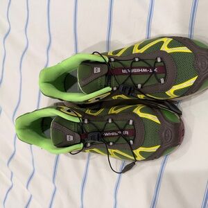 Salomon Green and Yellow Athletic Shoes
